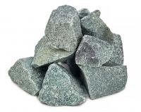 Камень для каменки "Жадеит", колотый, фракция 70-130мм (фасовка по 25 кг. в мешках)