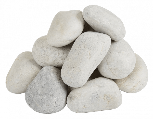 Камень для каменки "Кварц "Княжеский", шлифованый, фракция 40-70мм (фасовка по 25 кг. в мешках)